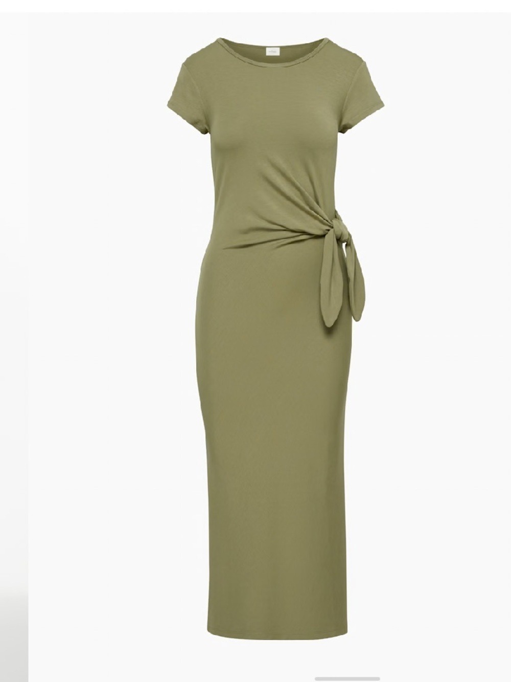 Aritzia Wilfred Olive Green Jersey Resort Maxi Dress Medium - Picture 8 of 14